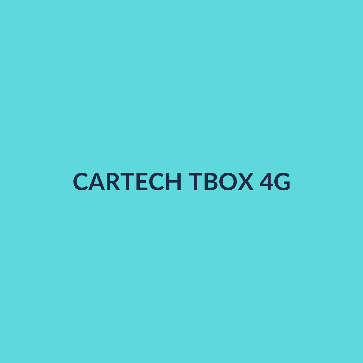 TBOX 4G Module — CarTech telematics hardware for Qatar fleets